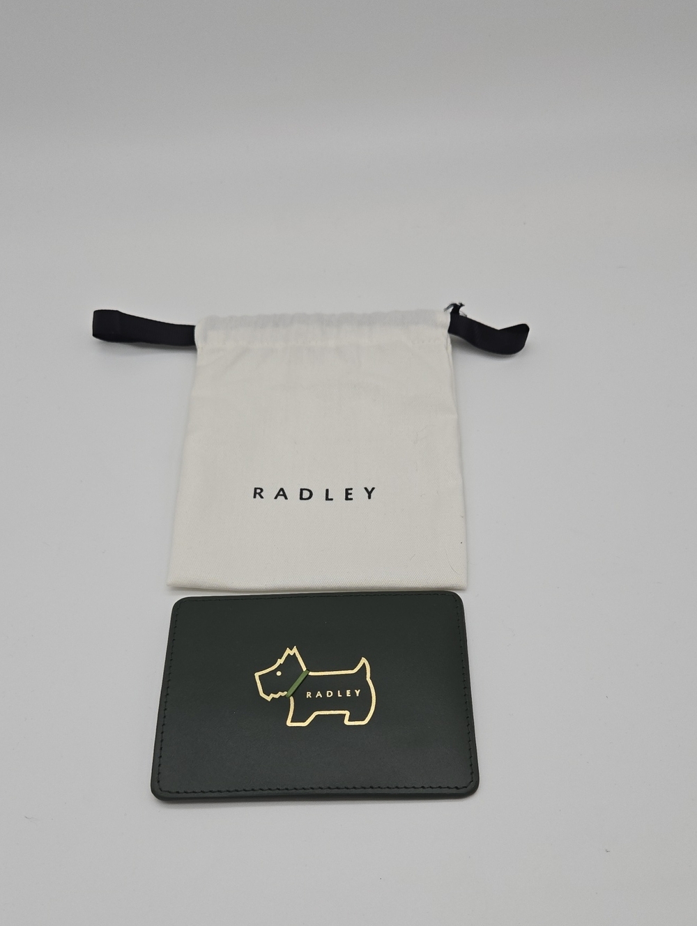 RADLEY LONDON Green Card Holder with Gold Logo